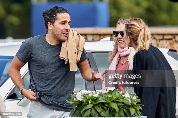 Marta Ortega and Carlos Torretta attend during CSI Casas Novas Horse Jumping Competition on July 20, 2018 in A Coruna, Spain.