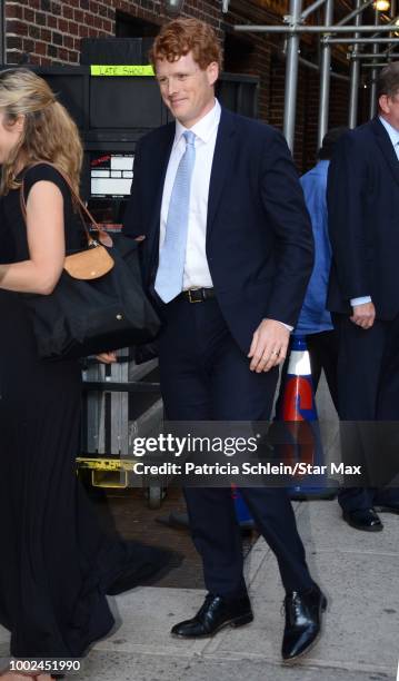 Rep Joe Kennedy III is seen on July 19, 2018 in New York City.