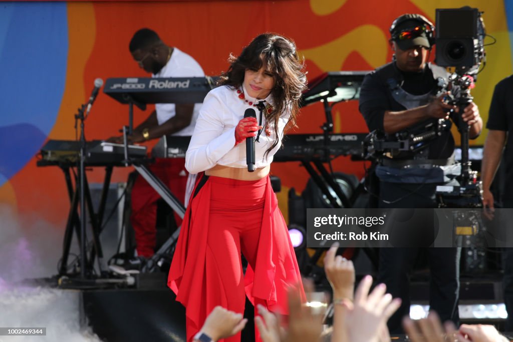 Camila Cabello Performs On ABC's "Good Morning America"