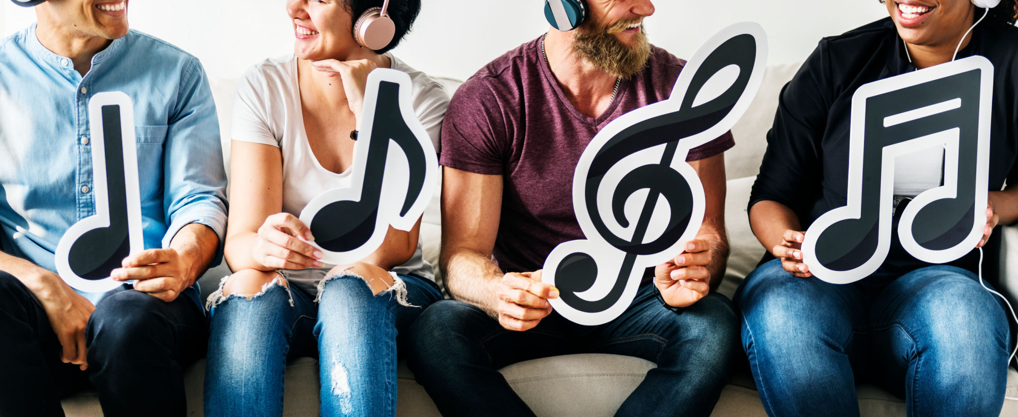 people enjoying music