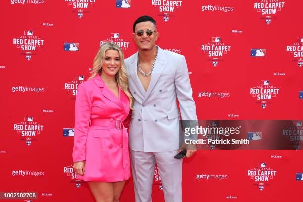 Manny Machado of the Baltimore Orioles and guests attend the 89th MLB All-Star Game, presented by MasterCard red carpet at Nationals Park on July 17,...