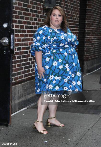 Chrissy Metz is seen on July 17, 2018 in New York City.