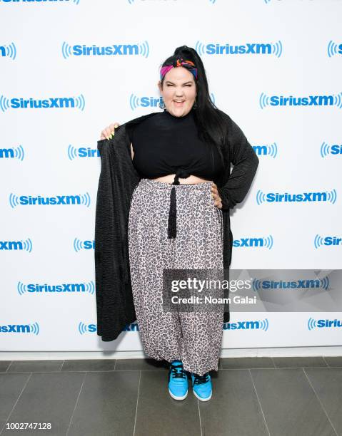 Netta Barzilai visits the SiriusXM Studios on July 20, 2018 in New York City.