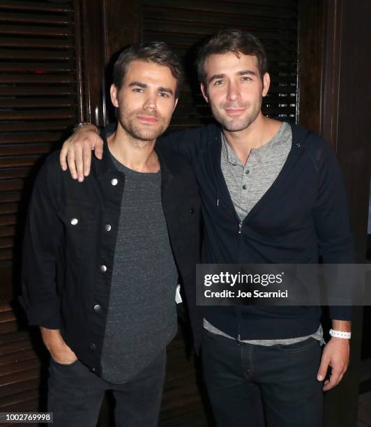 Paul Wesley and James Wolk attend the Fandom Party during Comic-Con International 2018 at Float at Hard Rock Hotel San Diego on July 19, 2018 in San...