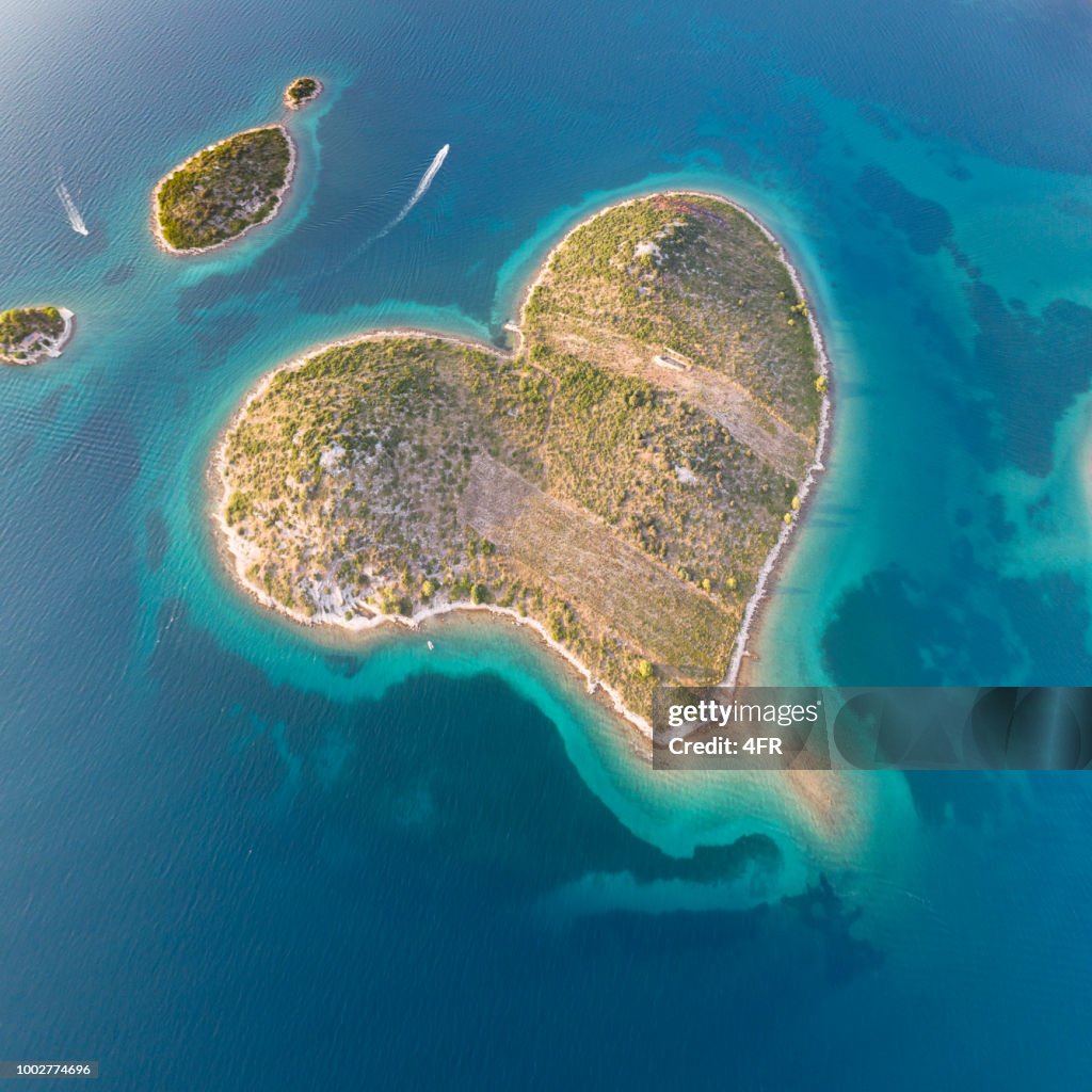 Galešnjak, Herz Liebe Insel, Kroatien