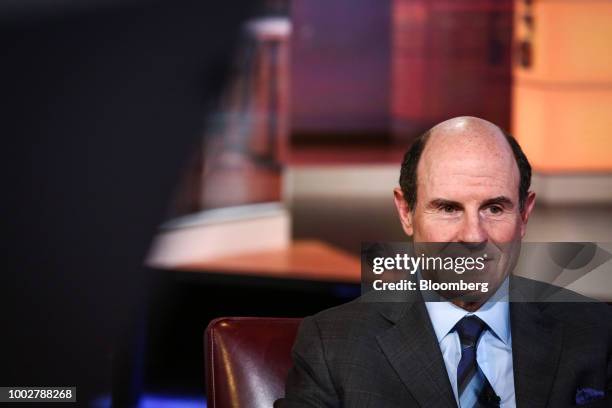 Richard Byrne, president of Benefit Street Partners LLC, smiles during a Bloomberg Television interview in New York, U.S., on Friday, July 20, 2018....