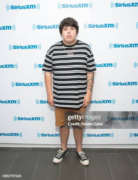 Travis Thompson visits the SiriusXM Studios on July 20, 2018 in New York City.