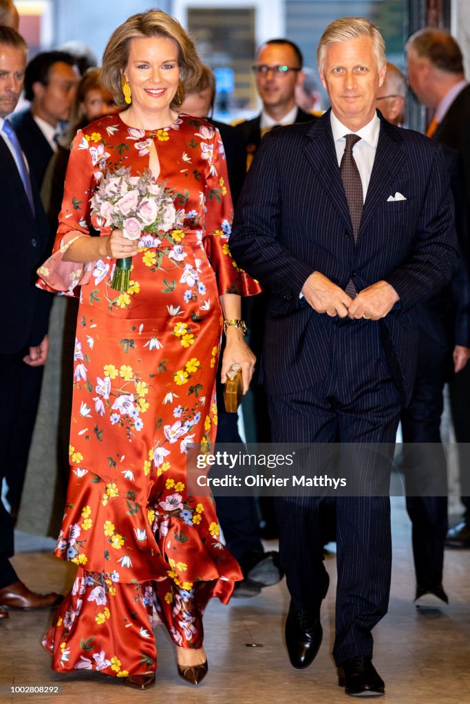 King Philip Of Belgium And Queen Mathilde Attend Concert Prelude To The National Day In Beaux-Arts Palace In Brussels