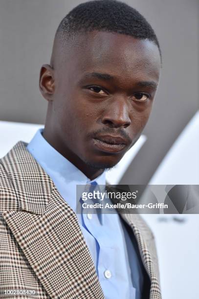 Actor Ashton Sanders attends the premiere of Columbia Picture's 'The Equalizer 2' at TCL Chinese Theatre on July 17, 2018 in Hollywood, California.