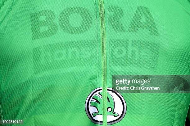 Podium / Peter Sagan of Slovakia and Team Bora Hansgrohe Green Sprint Jersey / Detail view / during the 105th Tour de France 2018, Stage 13 a 169,5km...