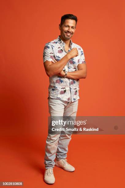 Jay Hernandez from CBS's 'Magnum, P.I.' poses for a portrait in the Getty Images Portrait Studio powered by Pizza Hut at San Diego 2018 Comic Con at...