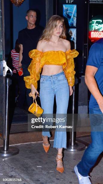 Gigi Hadid seen out and about in Manhattan on July 19, 2018 in New York City.