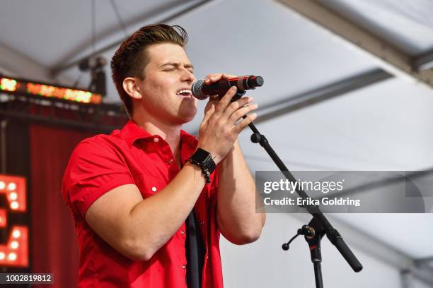 Austin Burke performs at Michigan International Speedway on July 20, 2018 in Brooklyn, Michigan.