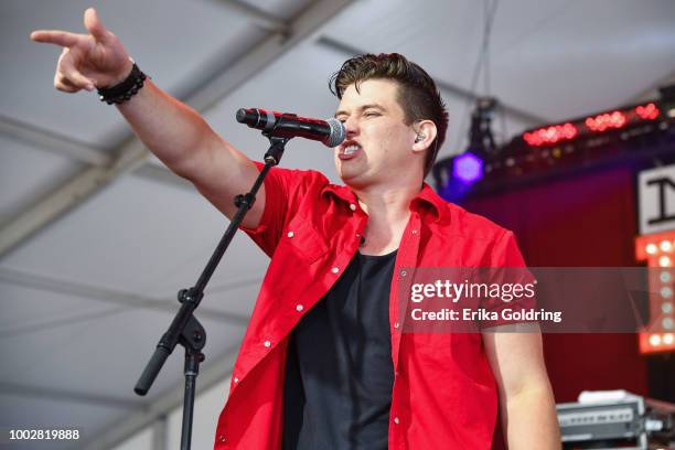 Austin Burke performs at Michigan International Speedway on July 20, 2018 in Brooklyn, Michigan.