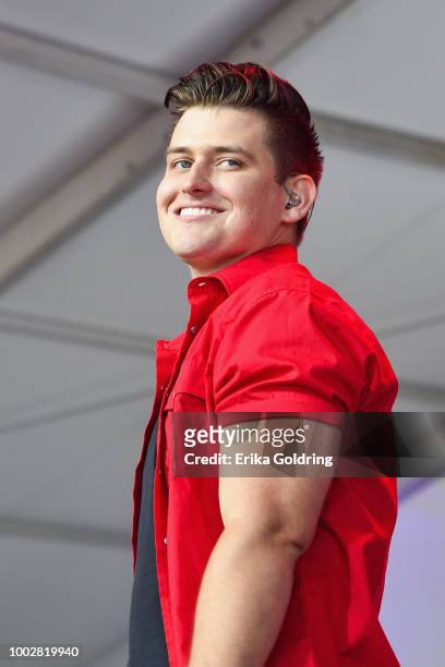 Austin Burke performs at Michigan International Speedway on July 20, 2018 in Brooklyn, Michigan.