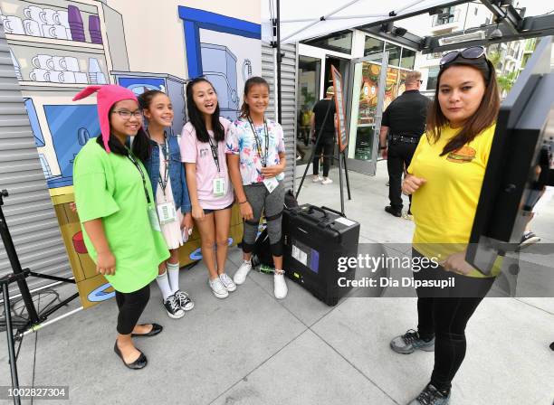 Guests attend the Bob's Burgers x Shake Shack Pop Up during Comic-Con International 2018 at Shake Shack on July 20, 2018 in San Diego, California.