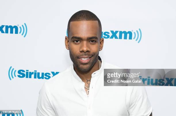 Singer Mario visits the SiriusXM Studios on July 20, 2018 in New York City.