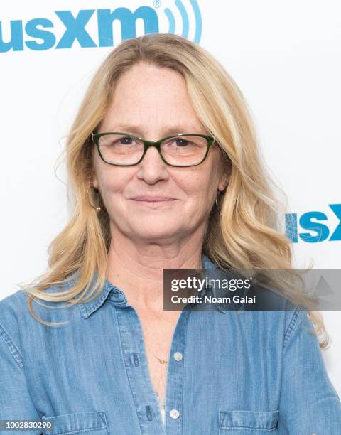 Melissa Leo visits the SiriusXM Studios on July 20, 2018 in New York City.