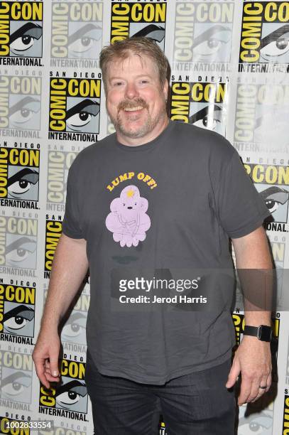 John DiMaggio attends the 'Adventure Time' Press Line during Comic-Con International 2018 at Hilton Bayfront on July 20, 2018 in San Diego,...