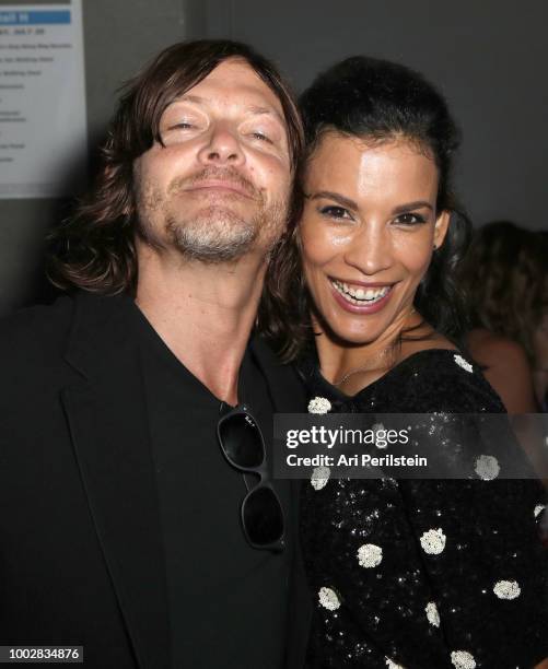 Norman Reedus and Danay Garcia attend the 'Fear the Walking Dead' panel with AMC during Comic-Con International 2018 at San Diego Convention Center...