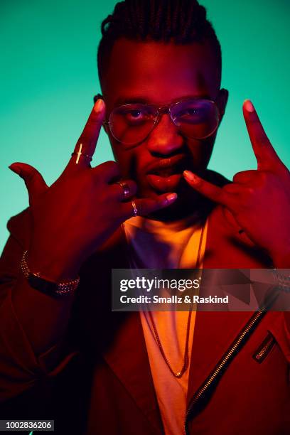 Trezzo Mahoro from Syfy's 'Van Helsing' poses for a portrait at the Getty Images Portrait Studio powered by Pizza Hut at San Diego 2018 Comic Con at...