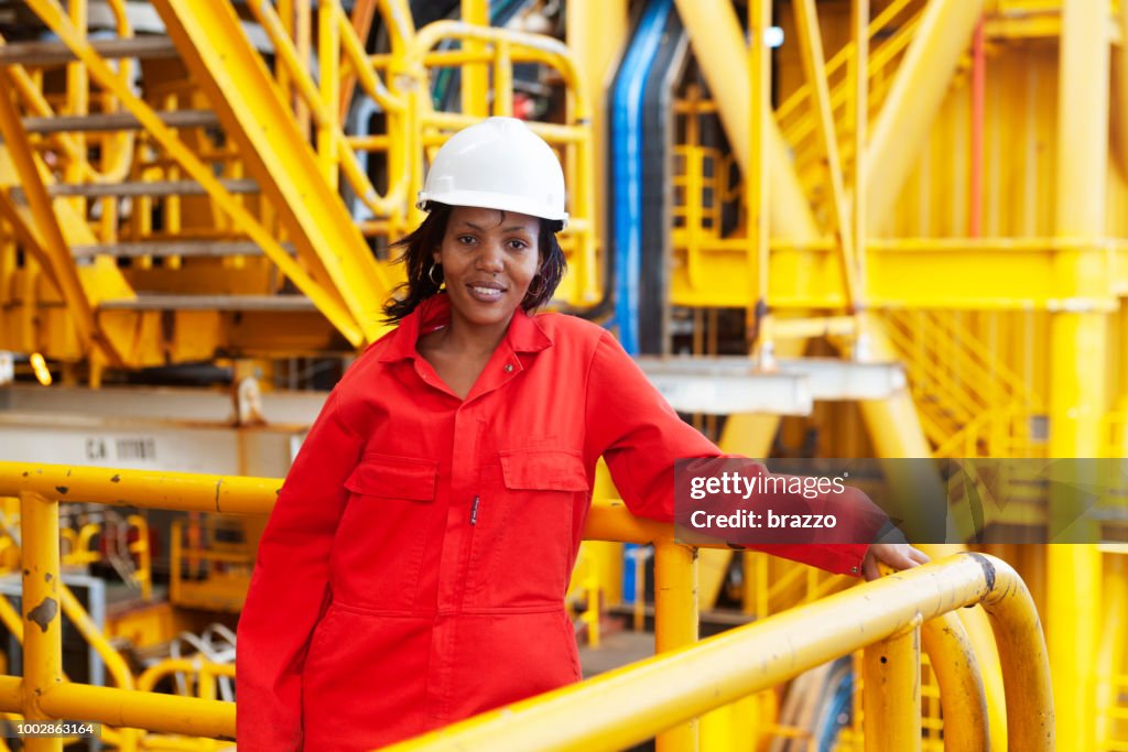 Woman Roughneck Rig Woman Black Roughnecks On Drilling Rig High-Res Stock Photo - Getty Images