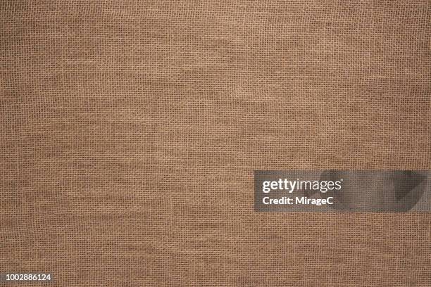 burlap canvas texture - brown stockfoto's en -beelden