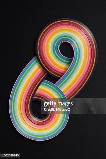 abstract paper stripes, number 69 - number 6 stock pictures, royalty-free photos & images