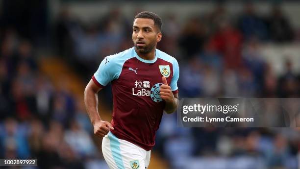 Aaron Lennon of Burnley during the Pre-Season Friendly between Macclesfield Town and Burnley at Moss Rose on July 20, 2018 in Blackburn, England.