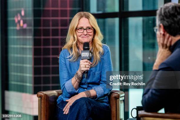 Melissa Leo discusses "Equalizer 2" with the Build Series at Build Studio on July 20, 2018 in New York City.
