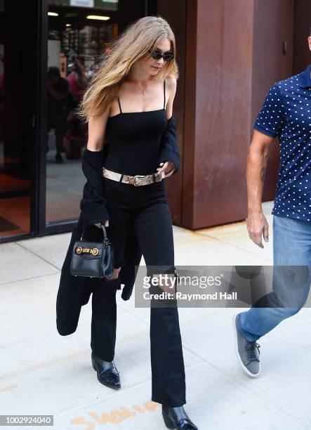 Model Gigi Hadid is seen on July 20, 2018 in New York City.