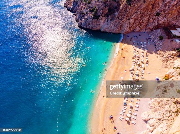 kaputas, kaş, antalya - turkey imagens e fotografias de stock