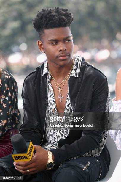 Actor Aubrey Joseph attends the #IMDboat At San Diego Comic-Con 2018: Day Two at The IMDb Yacht on July 20, 2018 in San Diego, California.