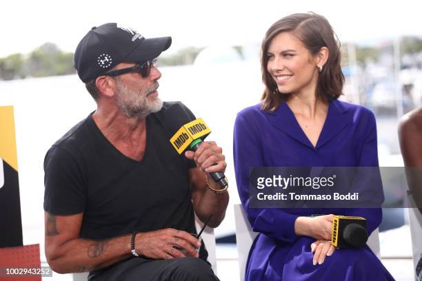 Actors Jeffrey Dean Morgan and Lauren Cohan attend the #IMDboat At San Diego Comic-Con 2018: Day Two at The IMDb Yacht on July 20, 2018 in San Diego,...