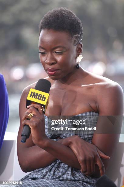 Actor Danai Gurira attends the #IMDboat At San Diego Comic-Con 2018: Day Two at The IMDb Yacht on July 20, 2018 in San Diego, California.