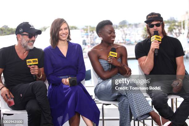 Actors Jeffrey Dean Morgan, Lauren Cohan, Danai Gurira and Norman Reedus attend the #IMDboat At San Diego Comic-Con 2018: Day Two at The IMDb Yacht...