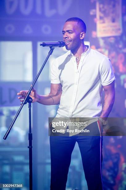 Recording artist Mario performs from the album "Drowning" during the Build Series at Build Studio on July 20, 2018 in New York City.