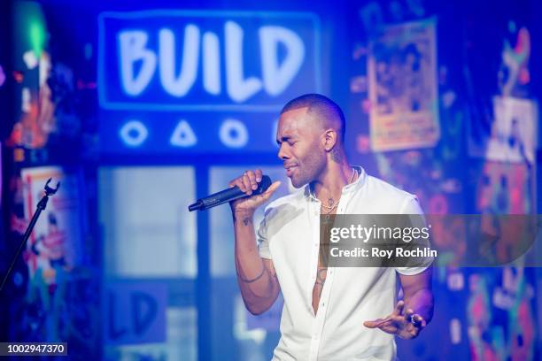 Recording artist Mario performs from the album "Drowning" during the Build Series at Build Studio on July 20, 2018 in New York City.