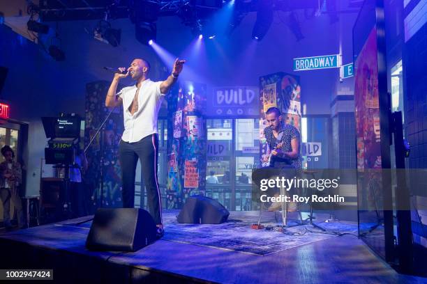 Recording artist Mario performs from the album "Drowning" during the Build Series at Build Studio on July 20, 2018 in New York City.