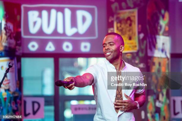 Recording artist Mario performs from the album "Drowning" during the Build Series at Build Studio on July 20, 2018 in New York City.