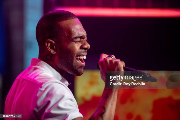 Recording artist Mario performs from the album "Drowning" during the Build Series at Build Studio on July 20, 2018 in New York City.