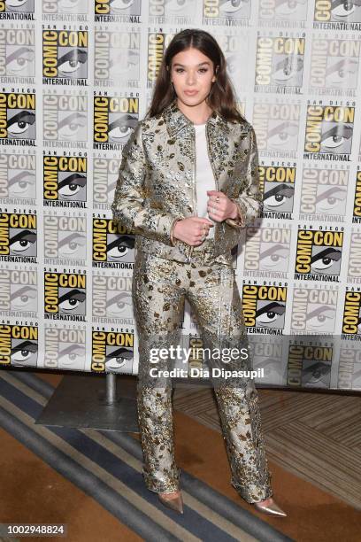 Hailee Steinfeld attends the 'Bumblebee' Press Line during Comic-Con International 2018 at Hilton Bayfront on July 20, 2018 in San Diego, California.