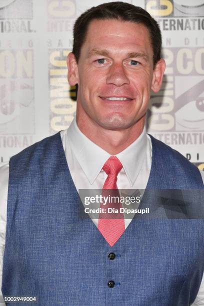 John Cena attends the 'Bumblebee' Press Line during Comic-Con International 2018 at Hilton Bayfront on July 20, 2018 in San Diego, California.