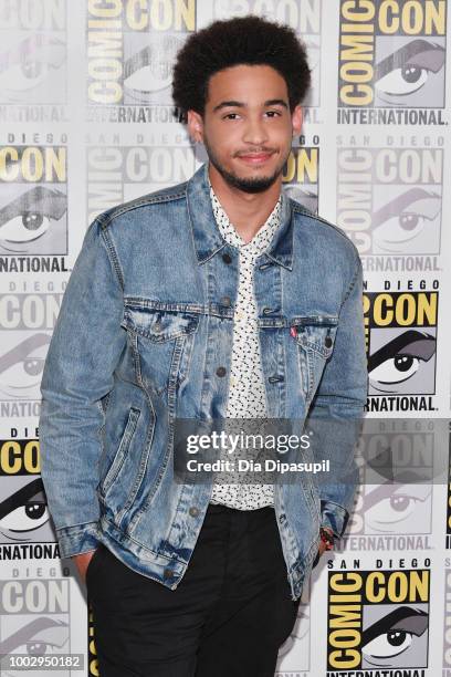 Jorge Lendeborg Jr. Attends the 'Bumblebee' Press Line during Comic-Con International 2018 at Hilton Bayfront on July 20, 2018 in San Diego,...