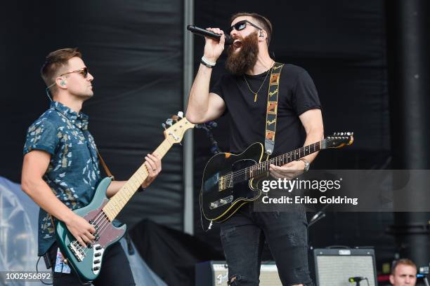 Jordan Davis performs on day 1 of the 2018 Faster Horses Festival at Michigan International Speedway on July 20, 2018 in Brooklyn, Michigan.