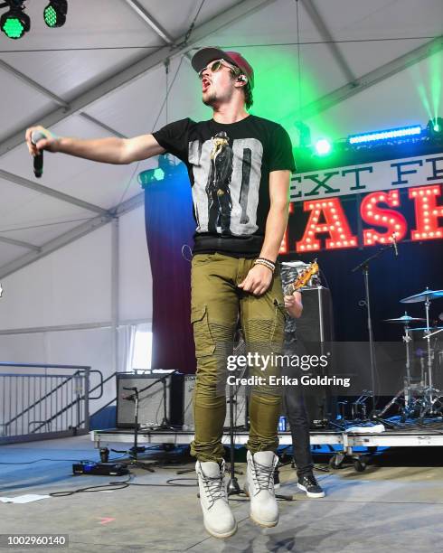 Dylan Schneider performs at Michigan International Speedway on July 20, 2018 in Brooklyn, Michigan.