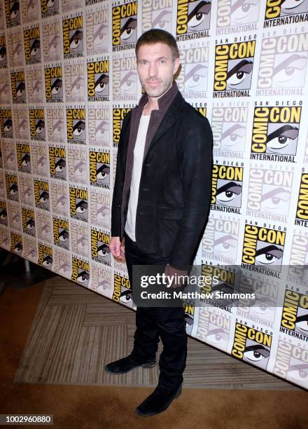 Travis Knight attends the red carpet for 'Bumblebee' at Comic-Con International 2018 on July 20, 2018 in San Diego, California.