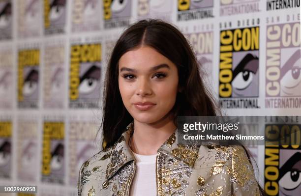 Hailee Steinfeld attends the red carpet for 'Bumblebee' at Comic-Con International 2018 on July 20, 2018 in San Diego, California.