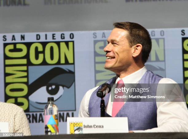 John Cena attends the Paramount Pictures' presentation for 'Bumblebee' at Comic-Con International 2018 on July 20, 2018 in San Diego, California.