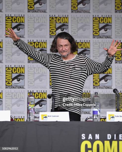 Ben Edlund speaks onstage at the Amazon Prime Video Showcase during Comic-Con International 2018 at San Diego Convention Center on July 20, 2018 in...